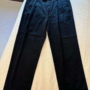 Men’s black Gary Player chino type slacks, size waist 38” length 32.